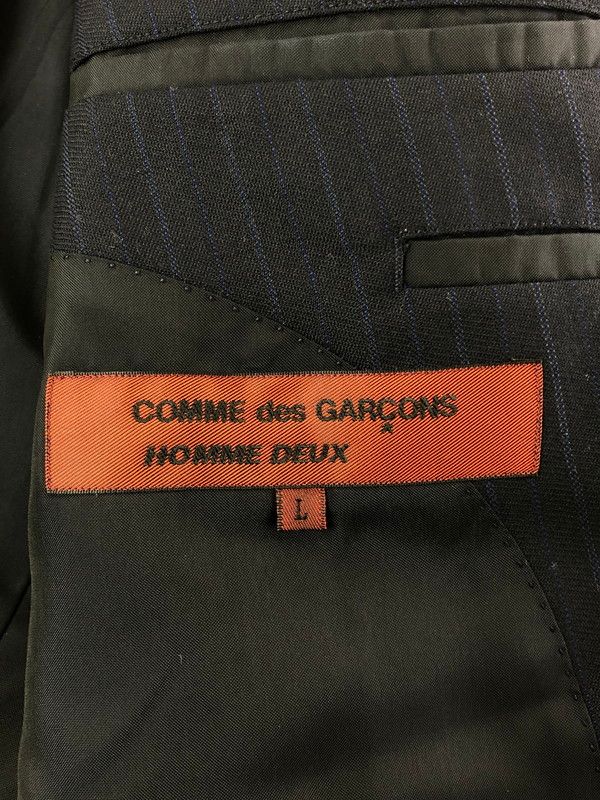 【中古品】 COMME DES GARCONS HOMME DEUX コムデギャルソン オム ドゥ STRIPE TAILORED JACKET DN-J001 04AW ストライプ テーラード ジャケット 【140-260519-na-14-tagh】 【中古品】 COMME DES GARCONS HOMME DEUX コムデギャルソン オム ドゥ STRIPE TAILORED JACKET DN-J001 04AW ストライプ テーラード ジャケット 【140-260519-na-14-tagh】