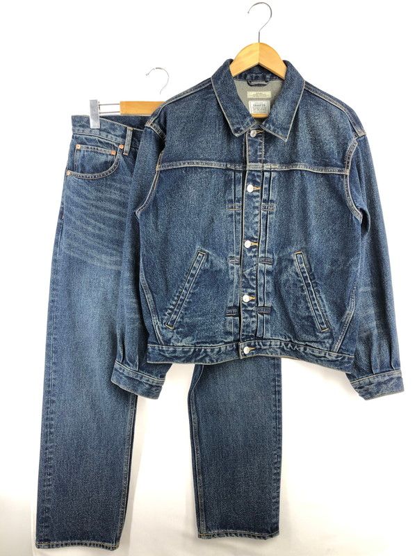 【中古品】 JOURNAL STANDARD RELUME ジャーナルスタンダード レリューム CRAFTS DENIM SET UP セットアップ デニムジャケット デニムパンツ 【147-260519-na-20-tagh】