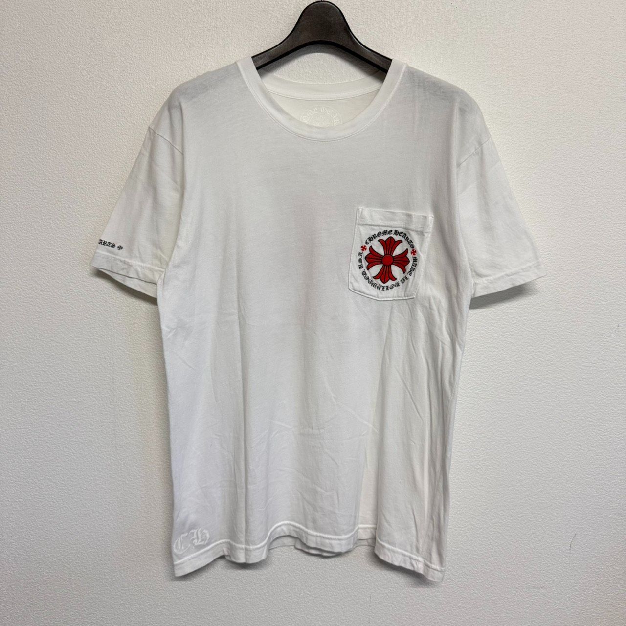 CHROME HEARTS made in Hollywood CH Plus クロムハーツ メイドインハリウッド CHプラス 白 ホワイト 赤 レッド 半袖 Tシャツ トップス メンズ レディース Lサイズ 美品 2447 CHROME HEARTS made in Hollywood CH Plus クロムハーツ メイドインハリウッド CHプラス 白 ホワイト 赤 レッド 半袖 Tシャツ トップス メンズ レディース Lサイズ 美品 2447