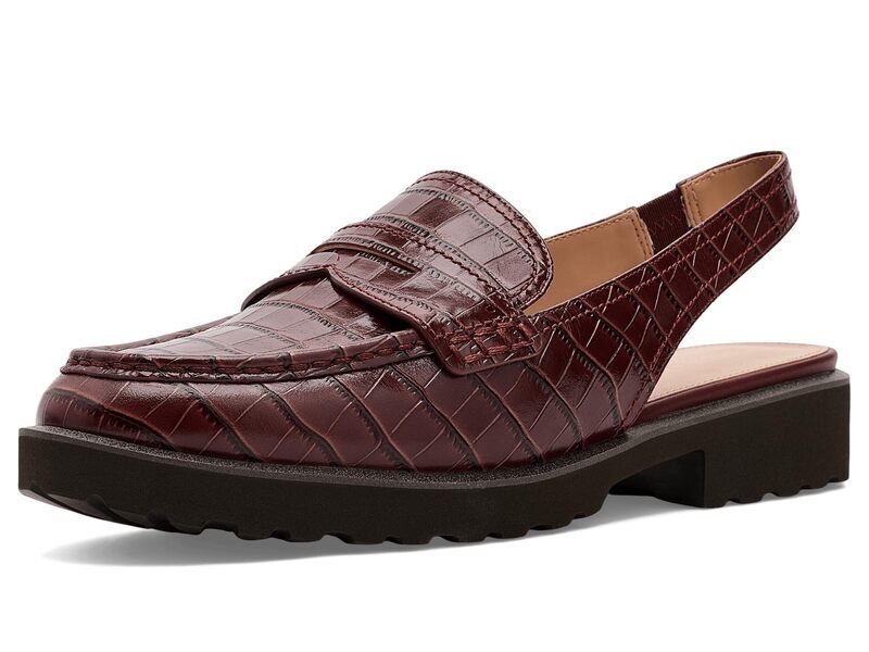 コールハーン レディース シューズ スリッポン・ローファー Cole Haan Gwendolyn Penny Sling Mahogany Crocod