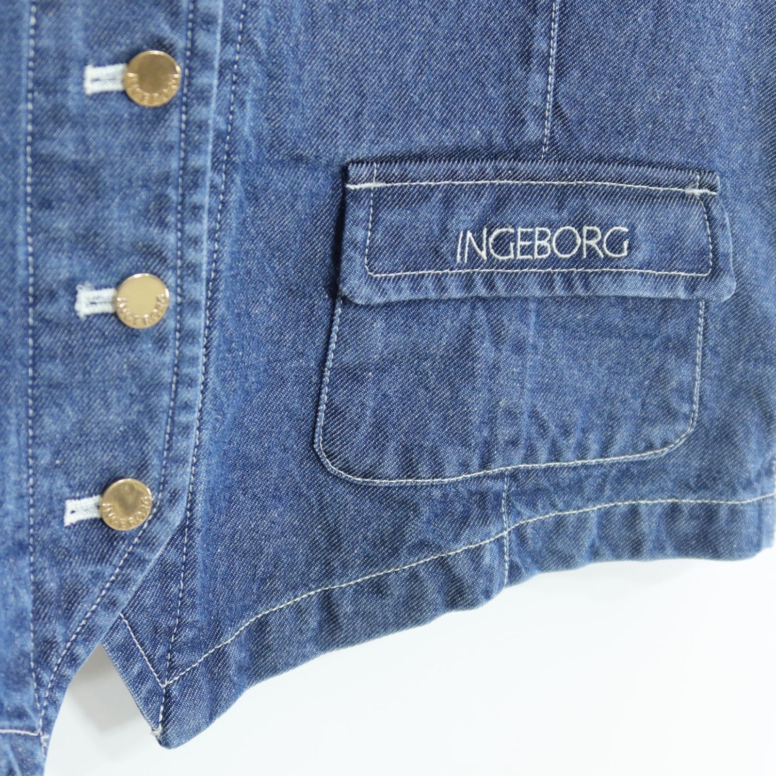 インゲボルグ INGEBORG☆ベスト＆スカートセット シンプル ロゴ