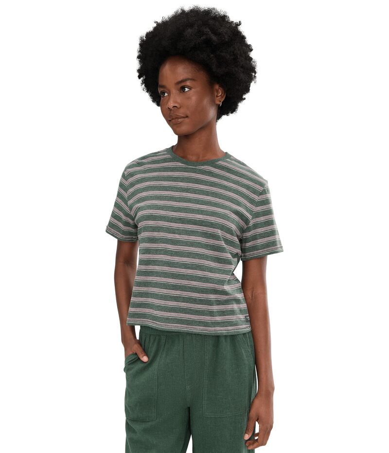 ドード アンドコー レディース トップス シャツ ジャージー ToadCo Boundless Jersey Short Sleeve Crew Cilantro Patter