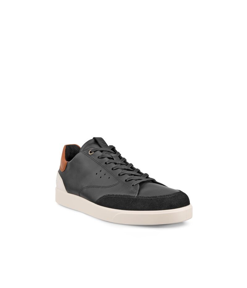 エコー メンズ シューズ スニーカー ECCO Street Lite Court BlackCognacLi ブラック