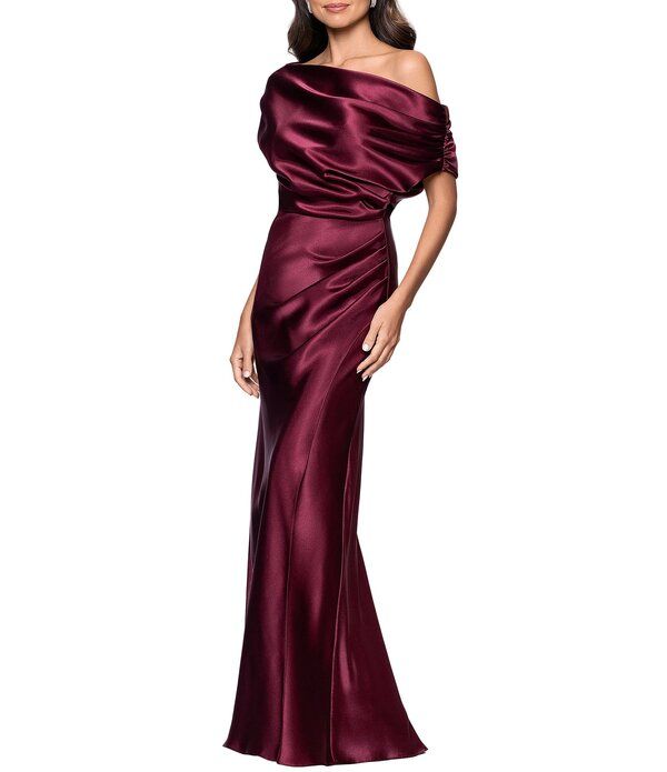 ベッツィアンドアダム レディース トップス ワンピース プチ ギャザー Betsy Adam Petite Size OffTheShoulder Charmeuse Drop Neck Ruched Long Dress Burgundy バーガンディ ベッツィアンドアダム レディース トップス ワンピース プチ ギャザー Betsy Adam Petite Size OffTheShoulder Charmeuse Drop Neck Ruched Long Dress Burgundy バーガンディ