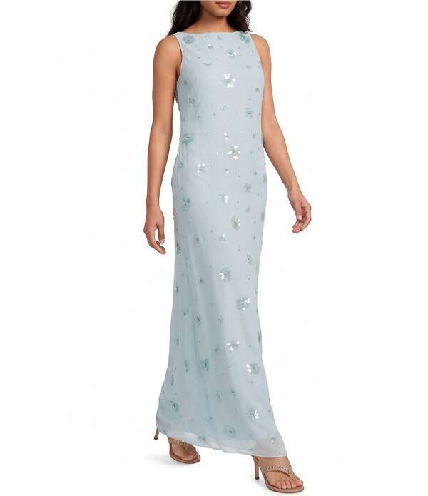 ジャンビニ レディース トップス ワンピース Gianni Bini x Cyd Morris The Bleu Embellished Gown Baby Blue ブルー