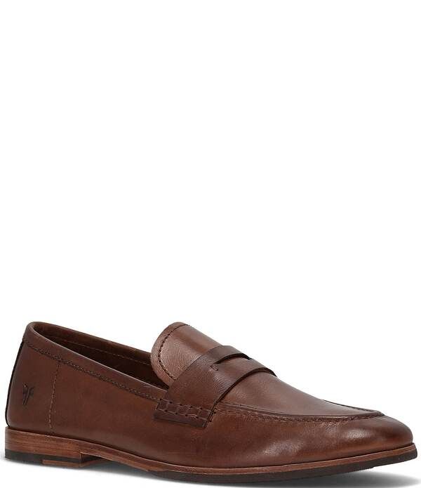 フライ メンズ シューズ スリッポン・ローファー Frye Mens Graham Penny Loafers Caramel