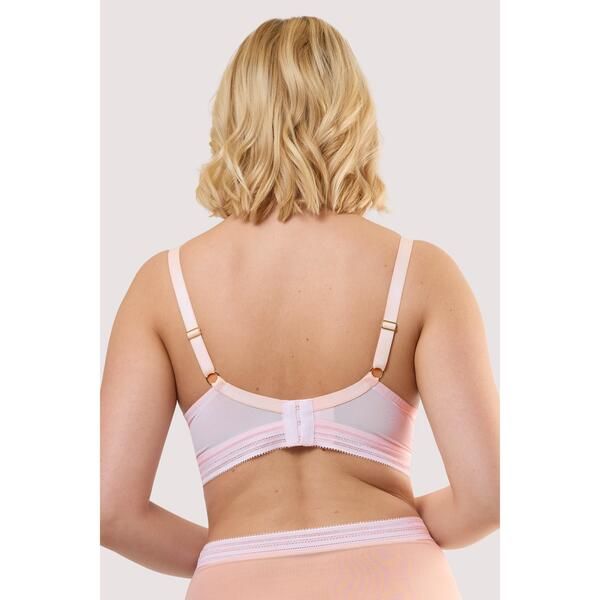【送料無料】 プレイフルプロミス レディース ブラジャー アンダーウェア Playful Promises Icon Blush Pink Sheer Plunge Bra Pink
