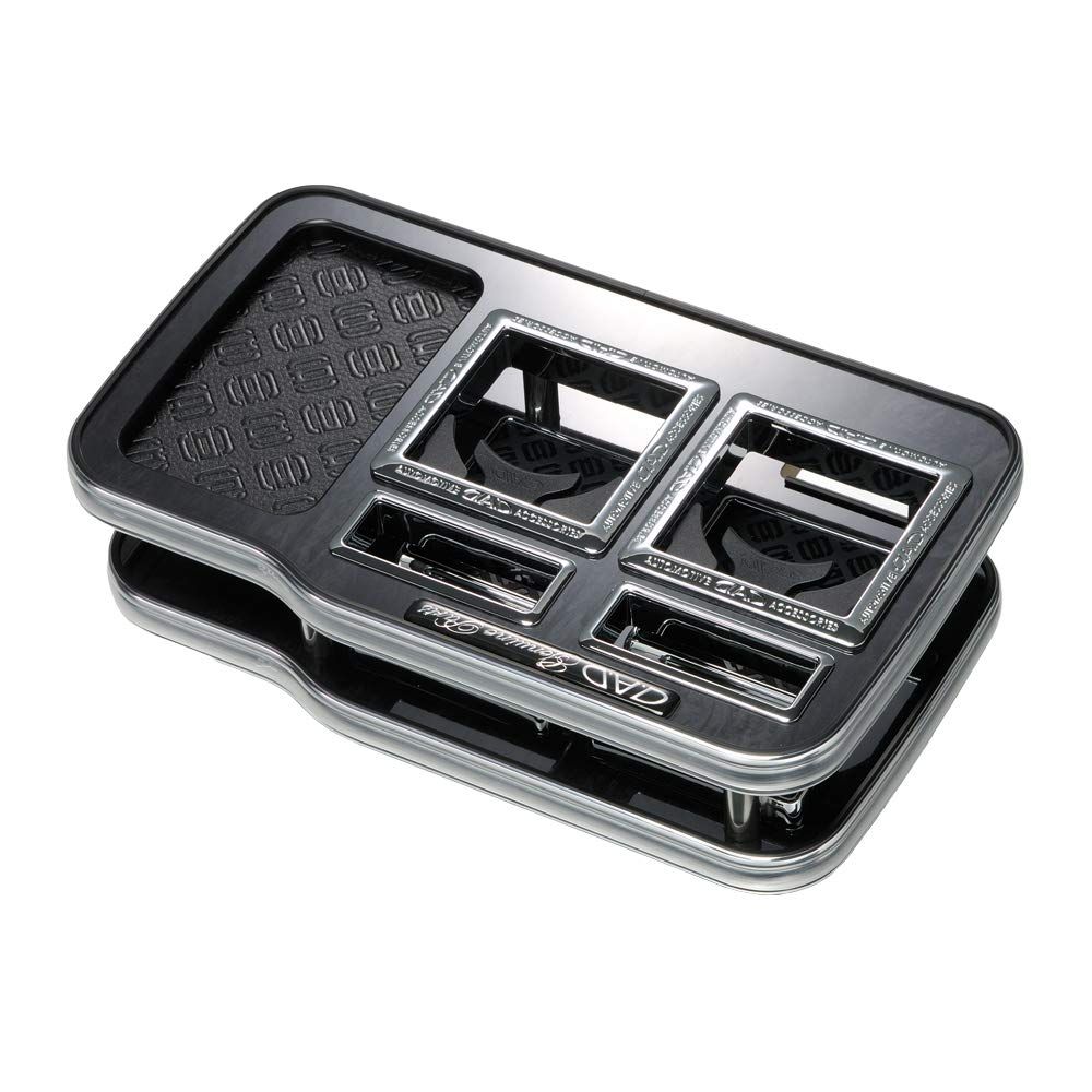 新品 ギャルソン DAD センターテーブル スクエアタイプ レザーブラック/リーフ H200系 ハイエース (HIACE) 1列目2人乗り用 標準/ワイドボディー車共通 D.A.D