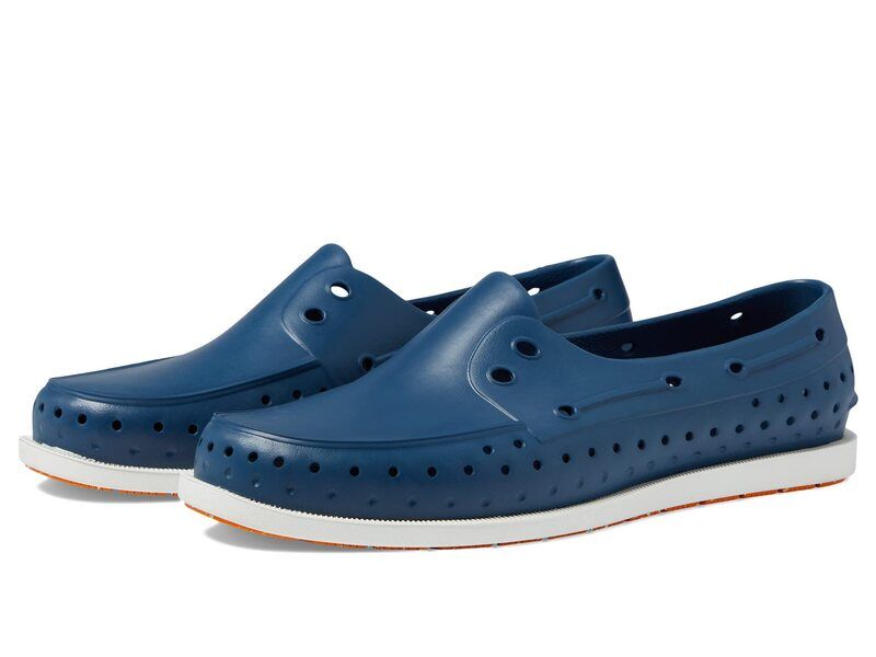 ネイティブ シューズ メンズ スリッポン・ローファー Native Shoes Howard Sugarlite Frontier BlueShell WhiteFoxtail Speckle Rubber ホワイト