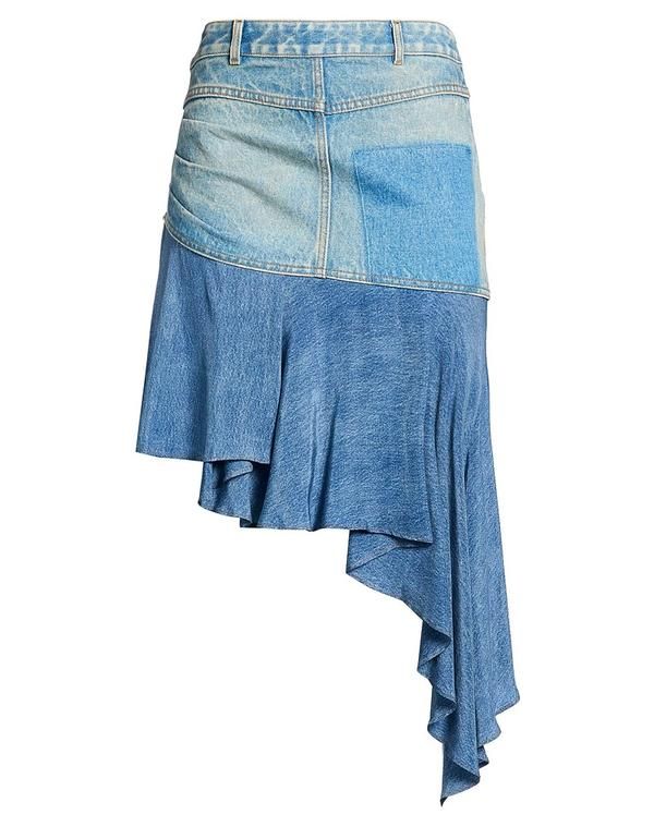 バルマン レディース ボトムスカート BALMAIN Blue ブルー