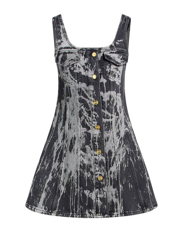 ガニー レディース トップス ワンピース チューブドレス GANNI Charcoal チャコール