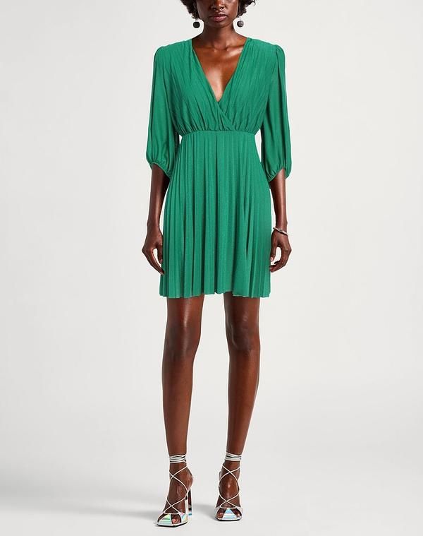 リュージョー レディース トップス ワンピース プリーツドレス LIU JO Green グリーン