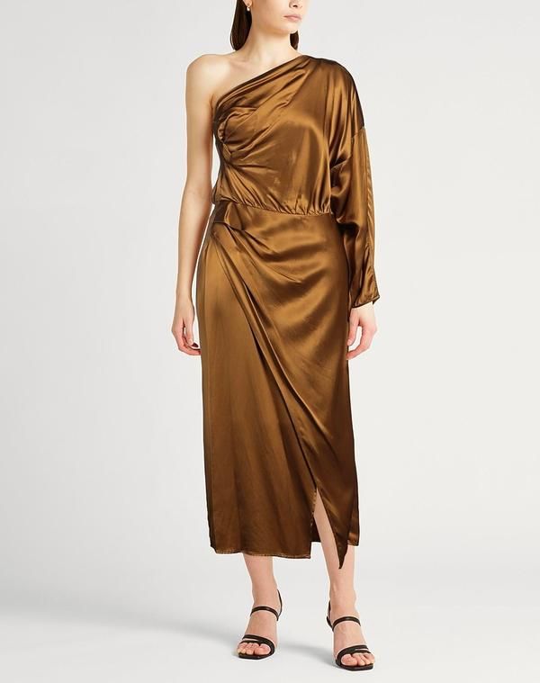 エリカ・カヴァリーニ レディース トップス ワンピース パーティドレス ERIKA CAVALLINI Camel キャメル