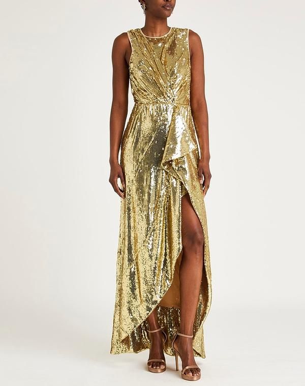 エリザベッタフランキ レディース トップス ワンピース ELISABETTA FRANCHI Gold ゴールド
