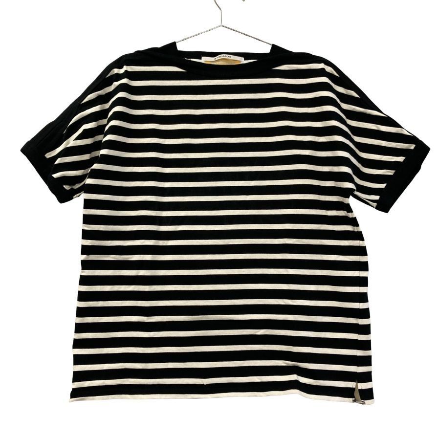 アンスナム ボーダーTシャツ バスクシャツ ブラックホワイト【AFB17】
