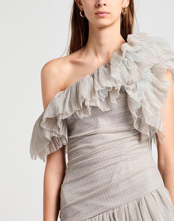エリザベッタフランキ レディース トップス ワンピース ELISABETTA FRANCHI Light Gray グレー