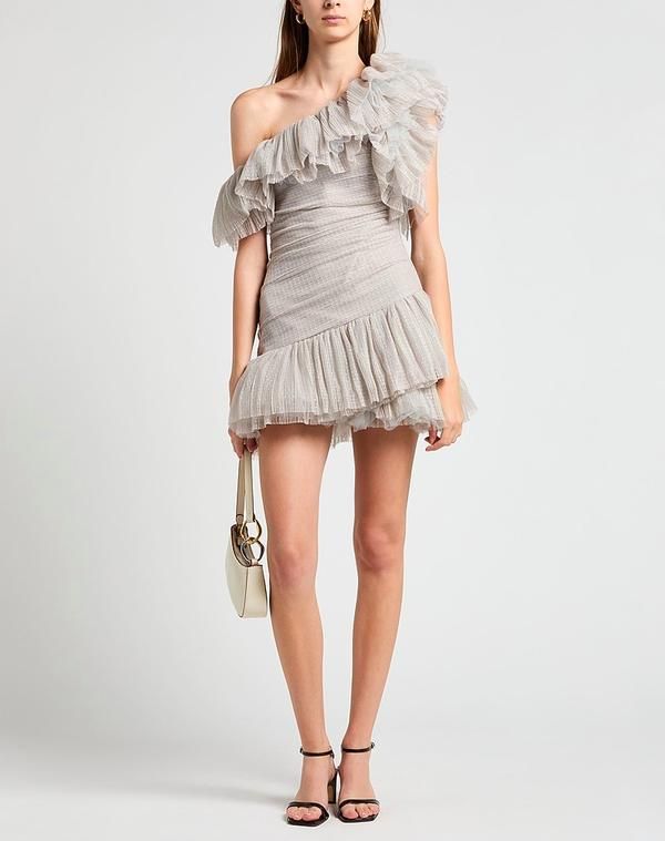 エリザベッタフランキ レディース トップス ワンピース ELISABETTA FRANCHI Light Gray グレー