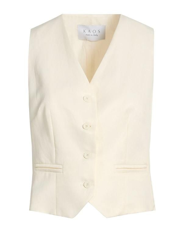 カオス レディース トップス ベスト ジレ KAOS Off White オフホワイト