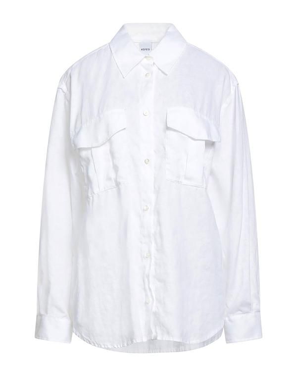 アスペジ レディース トップス シャツ ASPESI White ホワイト