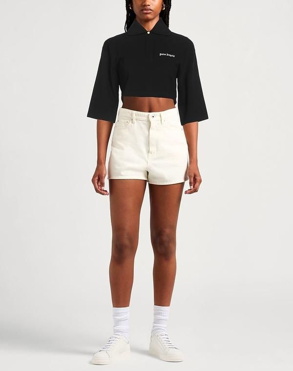 パーム・エンジェルス レディース トップス ポロシャツ PALM ANGELS Black ブラック パーム・エンジェルス レディース トップス ポロシャツ PALM ANGELS Black ブラック