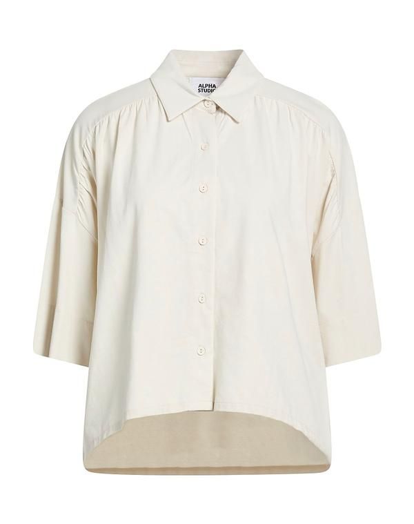 アルファス テューディオ レディース トップス シャツ ALPHA STUDIO Light Gray グレー