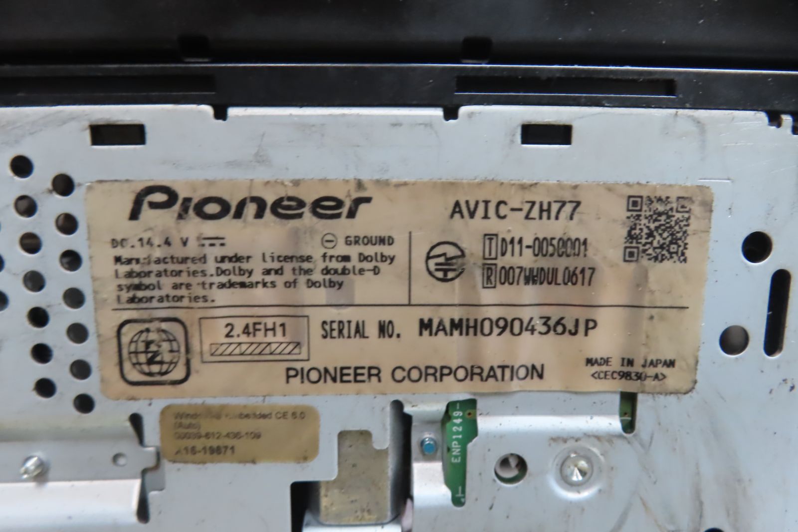 地図2019年★動作保証付★F6435/カロッツェリア AVIC-ZH77 HDDナビ 地デジTVフルセグ内蔵 Bluetooth内蔵 CD DVD再生OK 地図2019年★動作保証付★F6435/カロッツェリア AVIC-ZH77 HDDナビ 地デジTVフルセグ内蔵 Bluetooth内蔵 CD DVD再生OK