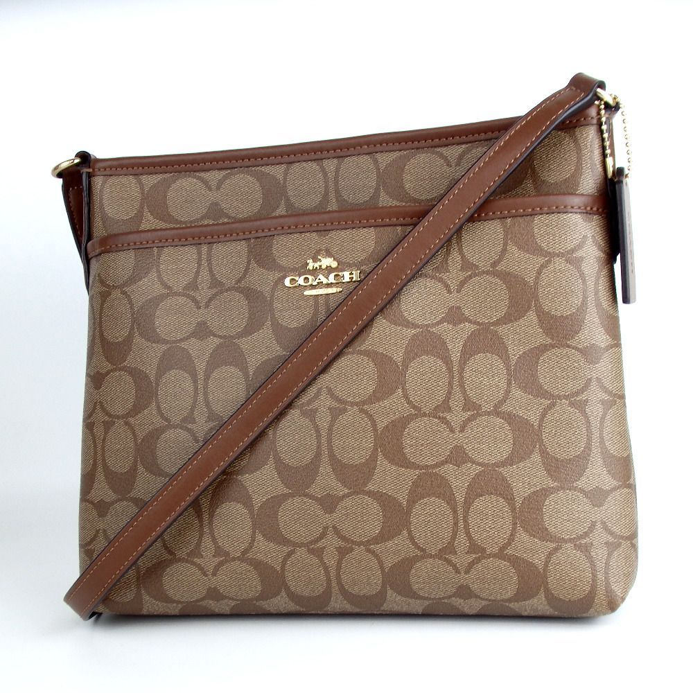 COACH コーチ シグネチャー ショルダーバッグ PVC レザー 15-280(6)
