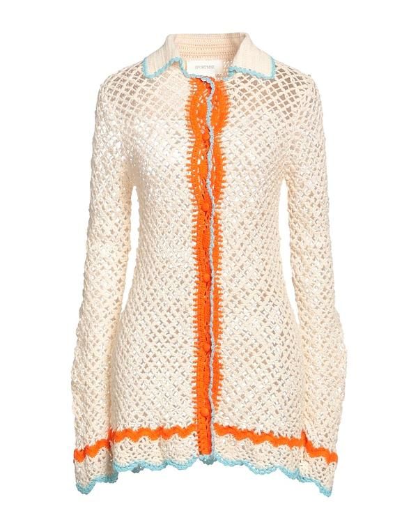 スポーツマックス レディース アウター カーディガン SPORTMAX Ivory アイボリー