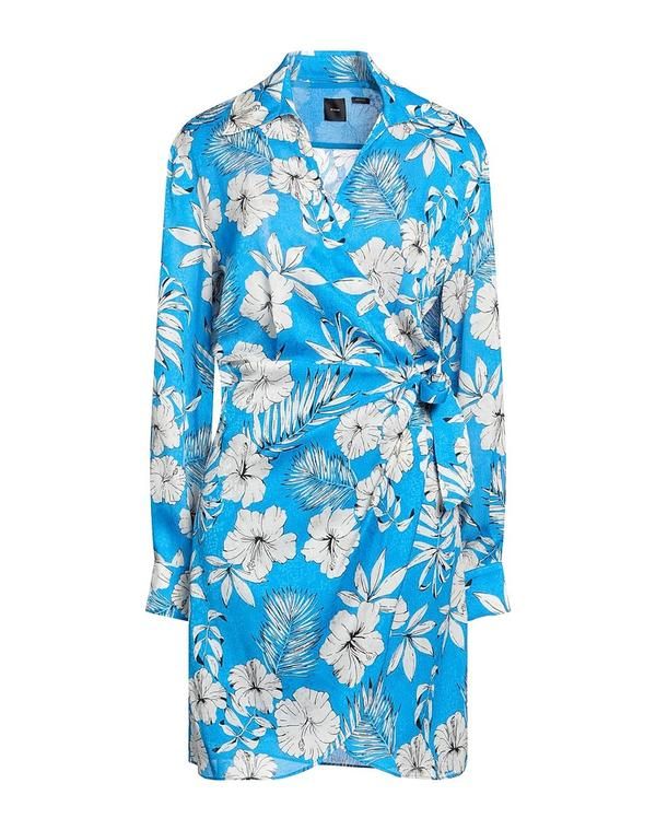 ピンコ レディース トップス ワンピース ラップドレス PINKO Azure Blue ブルー