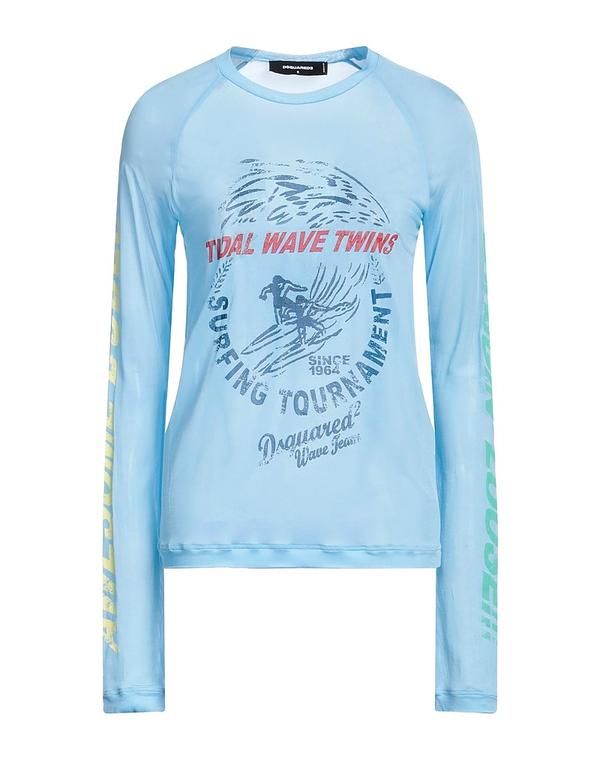 ディースクエアード レディース トップス Tシャツ DSQUARED2 Sky Blue ブルー