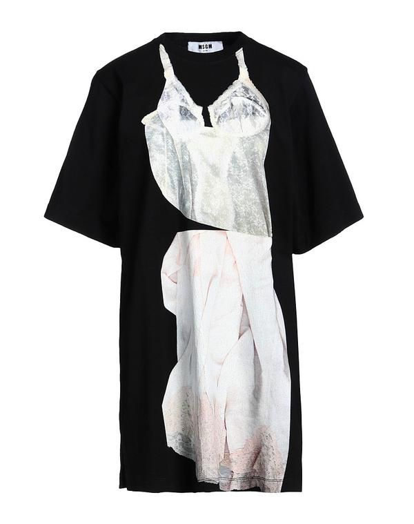 エムエスジイエム レディース トップス ワンピース MSGM Black ブラック