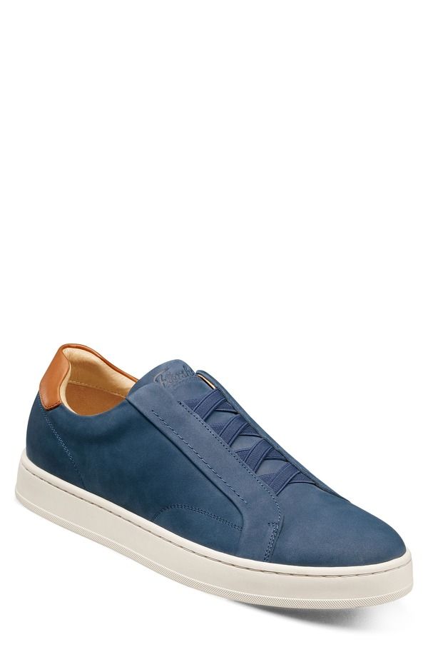 フローシャイム メンズ シューズ スニーカー Florsheimonopoli SlipOn Sneaker Navy Nubuck ネイビー