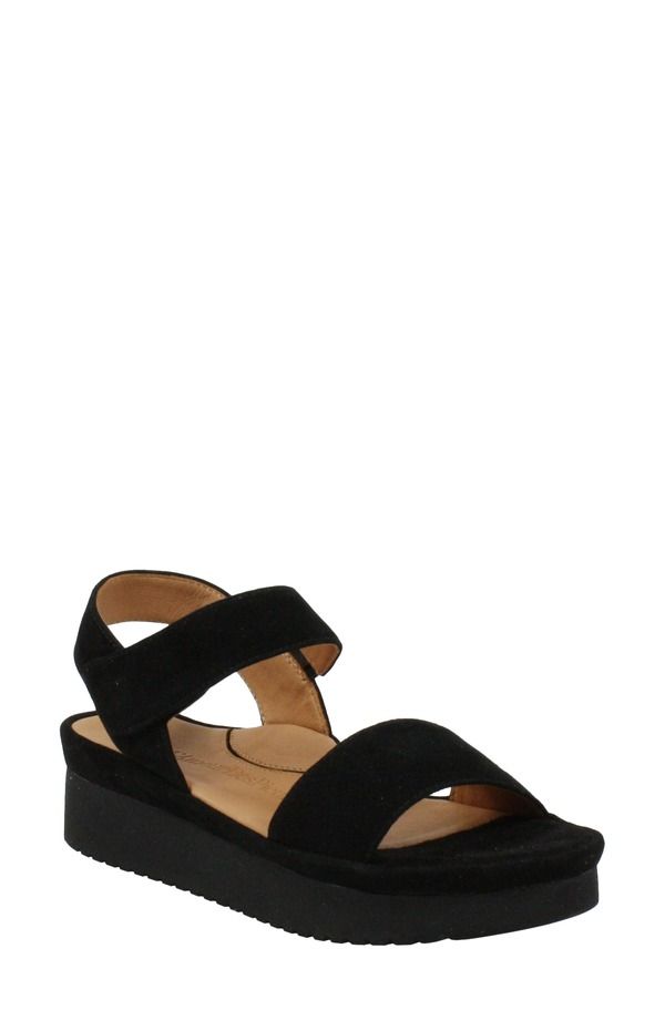 ラモールドピード レディース シューズ サンダル プラットフォーム LAmour des Pieds Abrilla Platform Sandal Black Suede ブラック