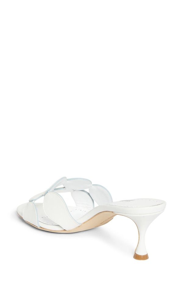 マノロ ブラニク レディース シューズ サンダル ヒール Manolo Blahnik Haribalmu Kitten Heel Sandal White Light Blue ホワイト マノロ ブラニク レディース シューズ サンダル ヒール Manolo Blahnik Haribalmu Kitten Heel Sandal White Light Blue ホワイト
