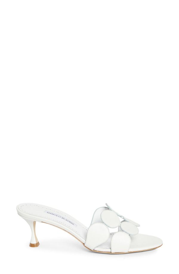 マノロ ブラニク レディース シューズ サンダル ヒール Manolo Blahnik Haribalmu Kitten Heel Sandal White Light Blue ホワイト マノロ ブラニク レディース シューズ サンダル ヒール Manolo Blahnik Haribalmu Kitten Heel Sandal White Light Blue ホワイト