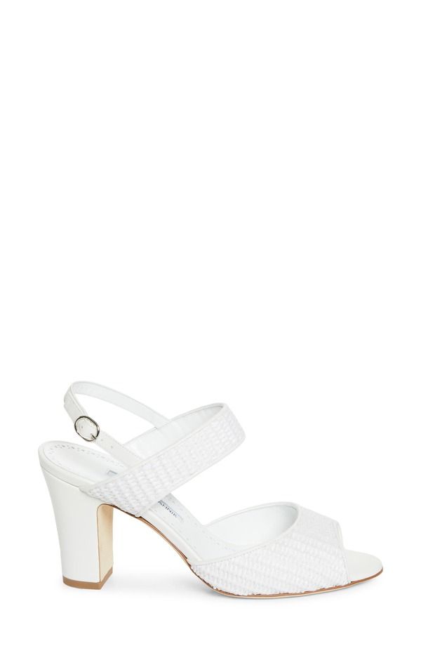 マノロ ブラニク レディース シューズ サンダル Manolo Blahnikhiko Slingback Sandal White ホワイト
