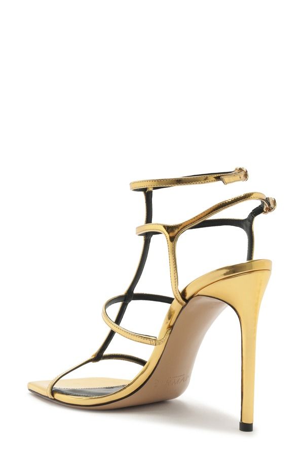 アレクサンドラバードマン レディース シューズ サンダル Alexandre Birman Amanda Cage Sandal Golden