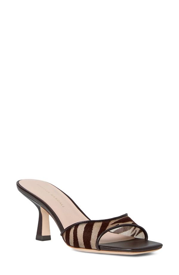 ロフラー ランダル レディース シューズ サンダル Loefflerandall Tavia Slide Sandal Dark Brown Zebra ブラウン