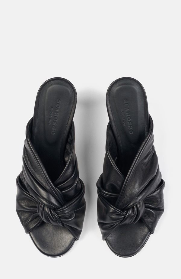 スカロッソ レディース シューズ サンダル SCAROSSO Kiki Sandals Black Calf ブラック スカロッソ レディース シューズ サンダル SCAROSSO Kiki Sandals Black Calf ブラック