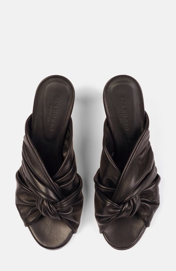 スカロッソ レディース シューズ サンダル SCAROSSO Kiki Sandals Chocolate Calf チョコレート