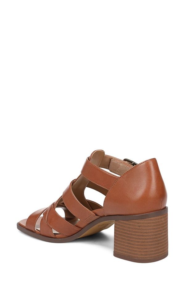 バイオニック レディース シューズ サンダル アンクル Vionic Marcellankle Strap Sandal Tan Leather タン