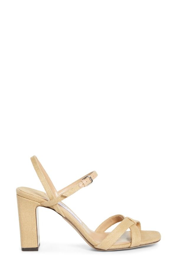 ジミーチュー レディース シューズ サンダル ヒール Jimmy Choo Elsy Block Heel Sandal Camel キャメル