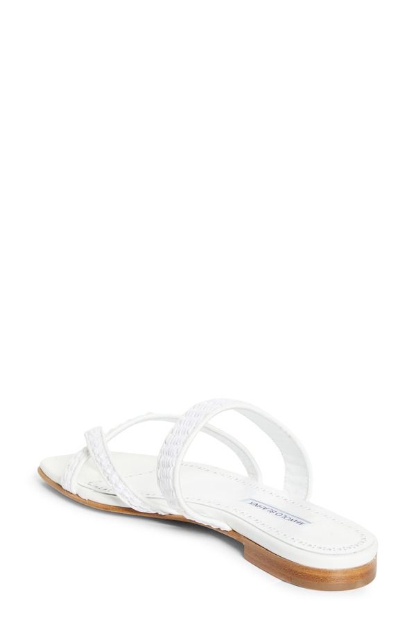 マノロ ブラニク レディース シューズ サンダル Manolo Blahnik Susa Crossover Sandal White ホワイト