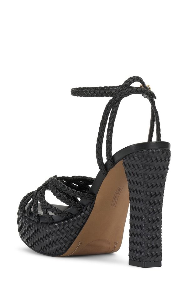 ヴィンスカムート レディース シューズ サンダル プラットフォーム アンクル Vince Camuto Samlee Ankle Straplatform Sandal Black ブラック