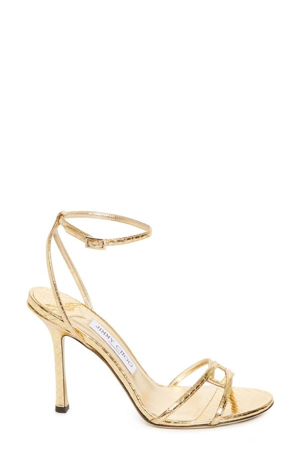 ジミーチュー レディース シューズ サンダル アンクル Jimmy Choo 1998 Leo Ankle Strap Sandal Gold ゴールド