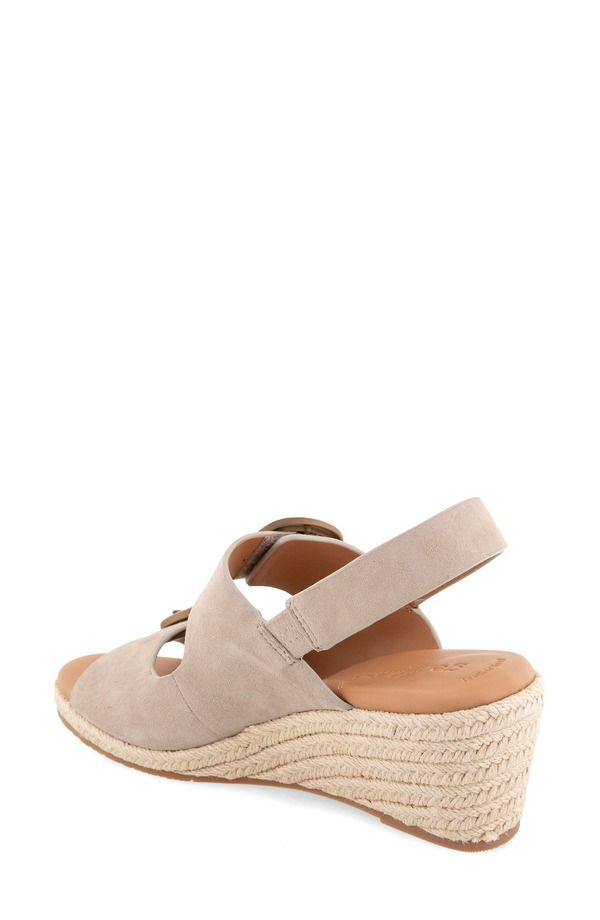 ジェントルソウルズ レディース シューズ サンダル プラットフォーム Gentle Souls Greca Espadrille Slingback Platform Wedge Sandalight Mushroom Suede ジェントルソウルズ レディース シューズ サンダル プラットフォーム Gentle Souls Greca Espadrille Slingback Platform Wedge Sandalight Mushroom Suede