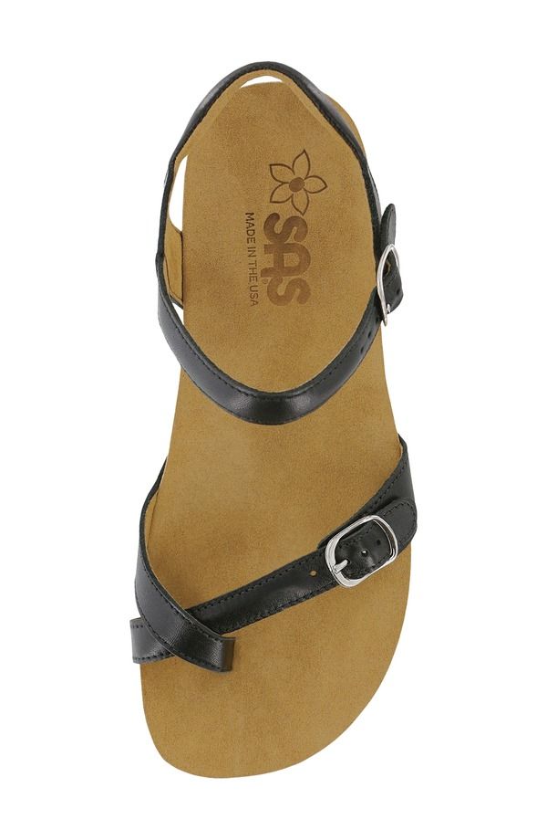 サス レディース シューズ サンダル SAS Pampa Wedge Sandal Black ブラック