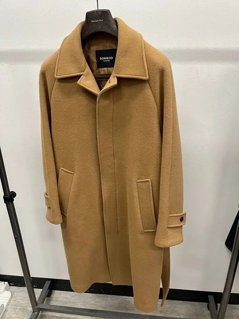 95-100) SONGZIO ソンジオメンズ ベルト付き ウールコート