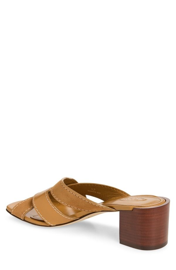 トッズ レディース シューズ サンダル ヒール Tods Block Heel Slide Sandal Biscotto Chiaro