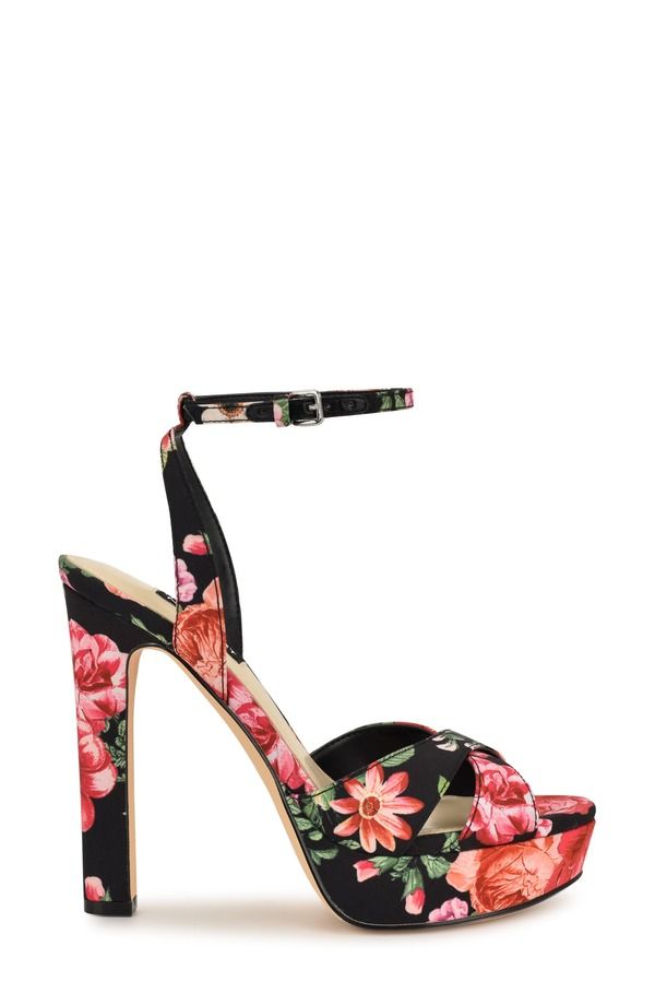 ナインウェスト レディース シューズ サンダル プラットフォーム アンクル Nine West Wildankle Straplatform Sandal Black ブラック